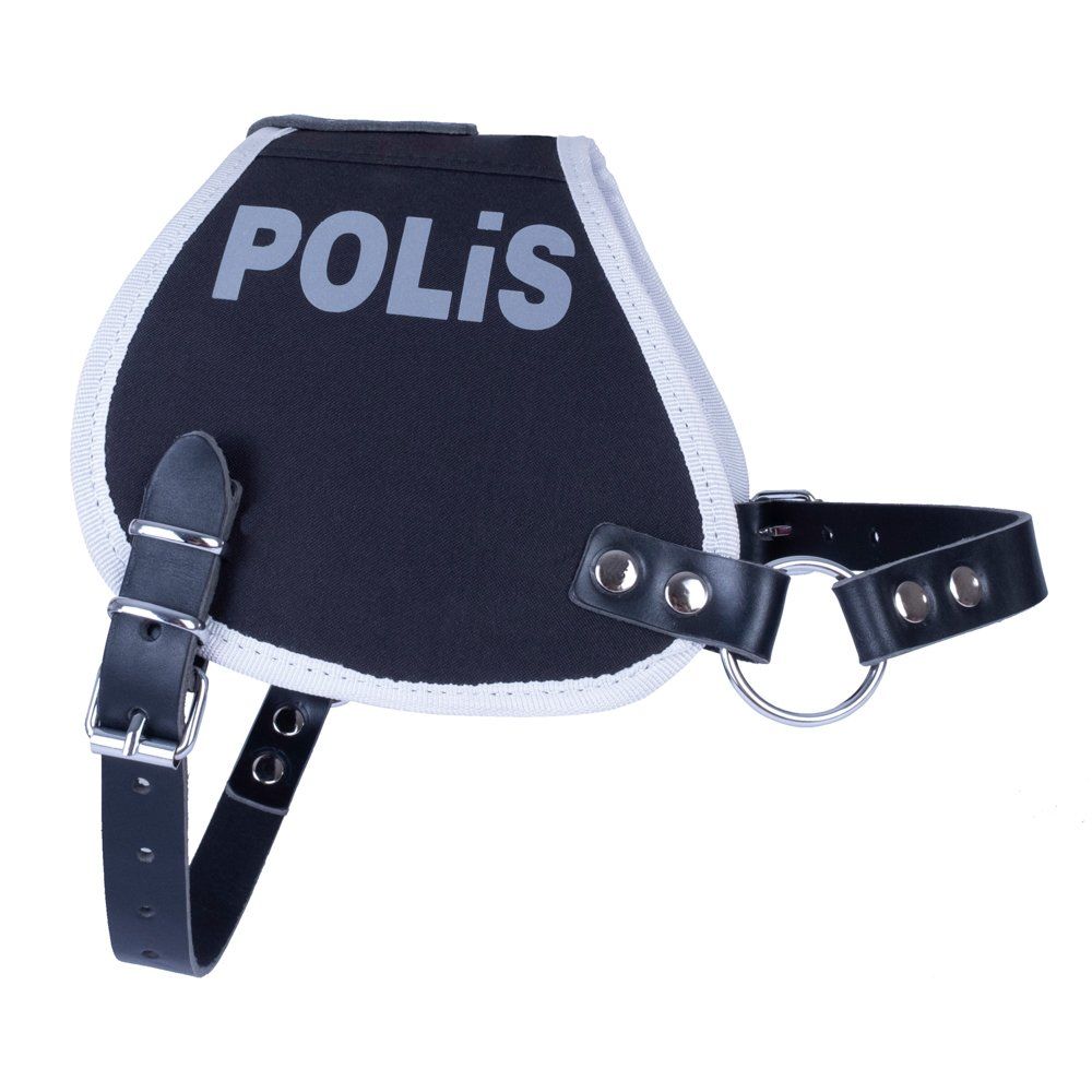 Doggie Tekstil El Yapımı Üniforma Model Köpek Göğüs Tasması XL-2,5x70-80cm - POLİS