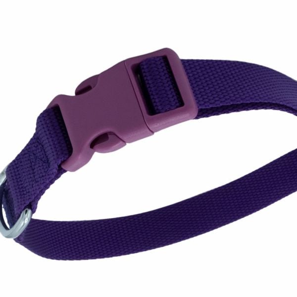 Doggie Ayarlanabilir Özellikli Dokumadan El Yapımı Köpek Boyun Tasması 2x30-45cm - Purple