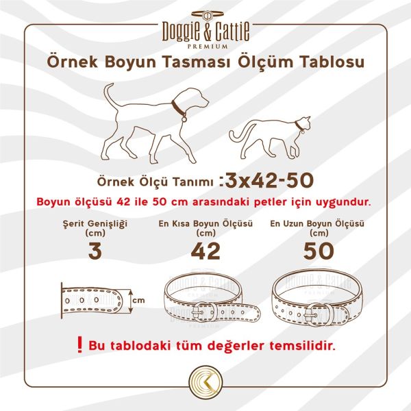 Doggie Eğitim Serisi Dikenli Boğma Zincir Köpek Boyun Tasması