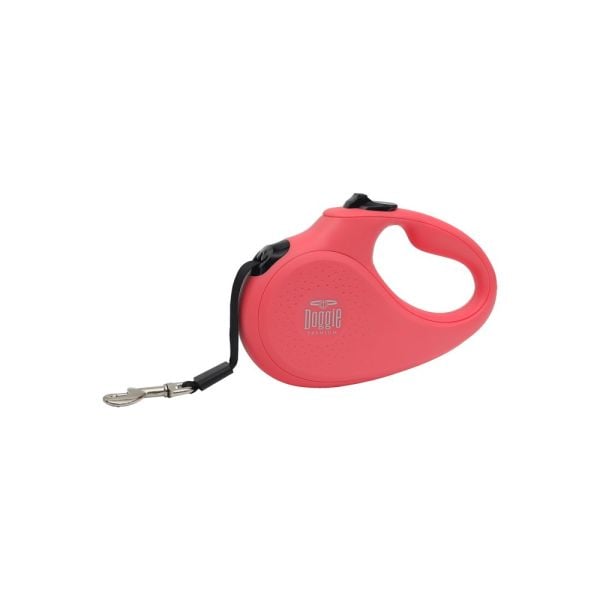 Doggie Master Serisi Otomatik Uzatma Tasması XS-12kg-3mt - Pink