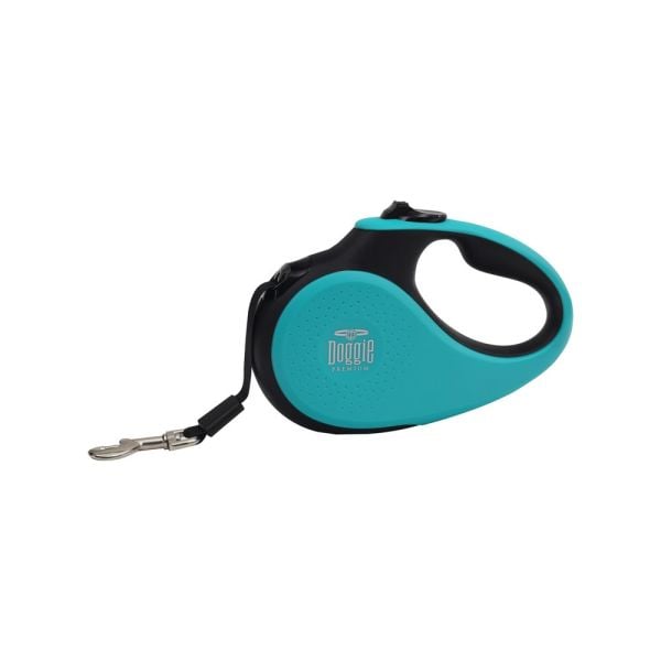 Doggie Soft Serisi Otomatik Uzatma Tasması XS-12kg-3mt - Blue