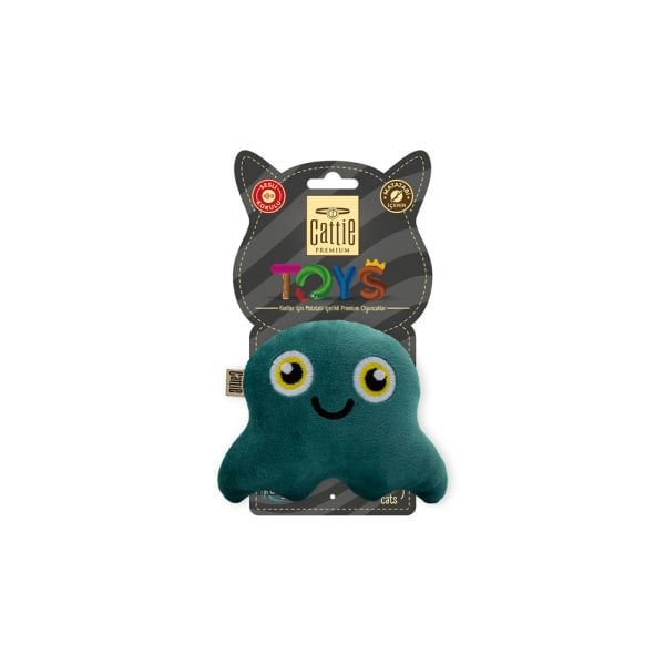 Cattie Matatabi İçerikli Kedi Oyuncağı Peluş Ahtapot 11Cm