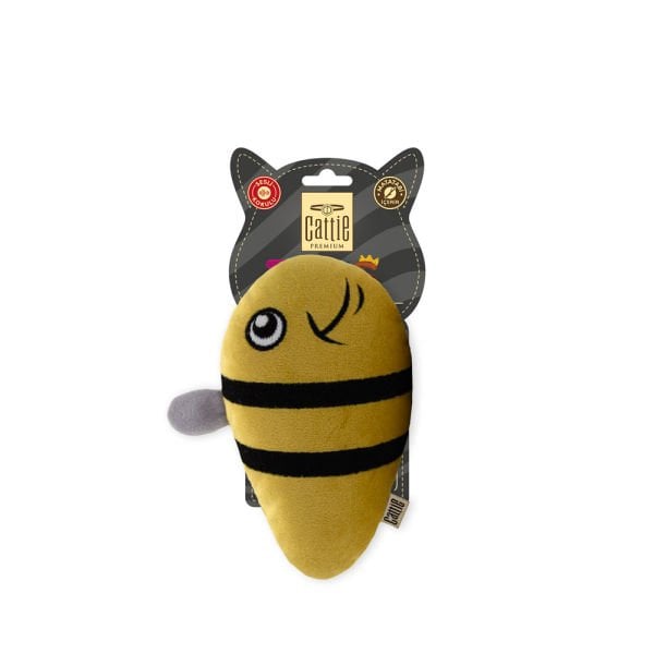 Cattie Matatabi İçerikli Kedi Oyuncağı Peluş Arı 15Cm