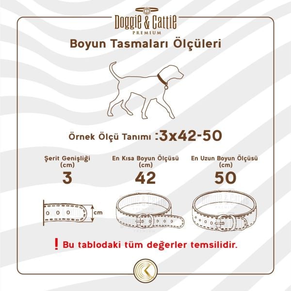 Doggie Konforlu Dokumadan El Yapımı Köpek Boyun Tasması
