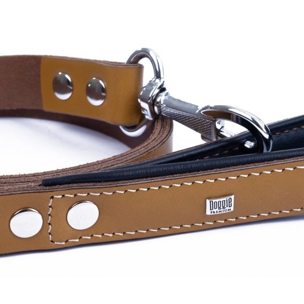 Doggie Fırstclass Gerçek Deriden El Yapımı Köpek Gezdirme Kayışı