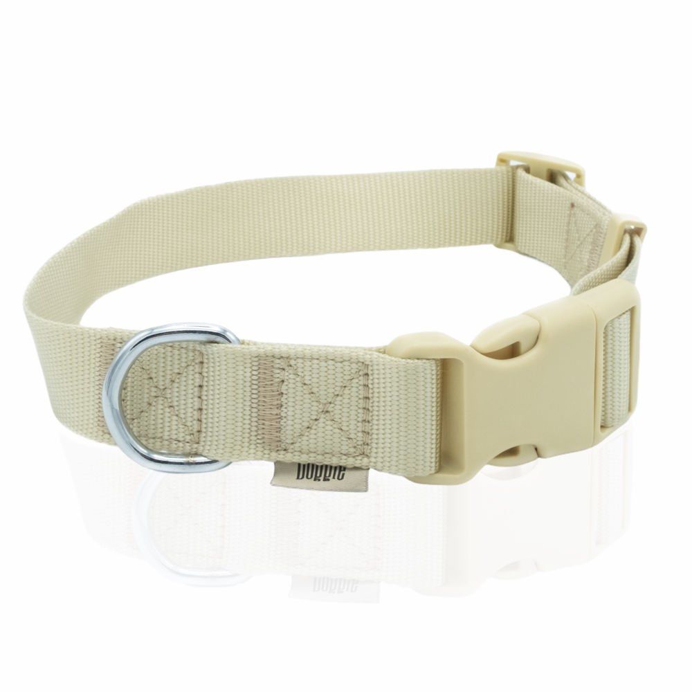 Doggie Ayarlanabilir Özellikli Dokumadan El Yapımı Köpek Boyun Tasması 3x45-60cm - Khaki