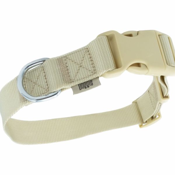 Doggie Ayarlanabilir Özellikli Dokumadan El Yapımı Köpek Boyun Tasması 3x45-60cm - Khaki