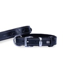 Doggie Bone Pattern Leather Dog Collar 3x42-50cm