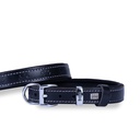 Doggie Paw Pattern Leather Dog Collar 2x35-40cm