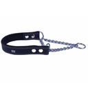 Doggie Zincirli Deri Köpek Eğitim Tasması 2.5x40-50cm