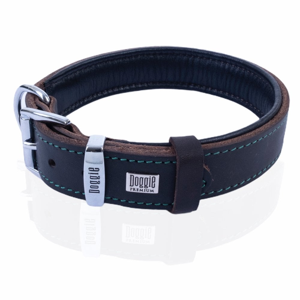 Doggie Yağlı Deri Köpek Tasması 3x42-50cm