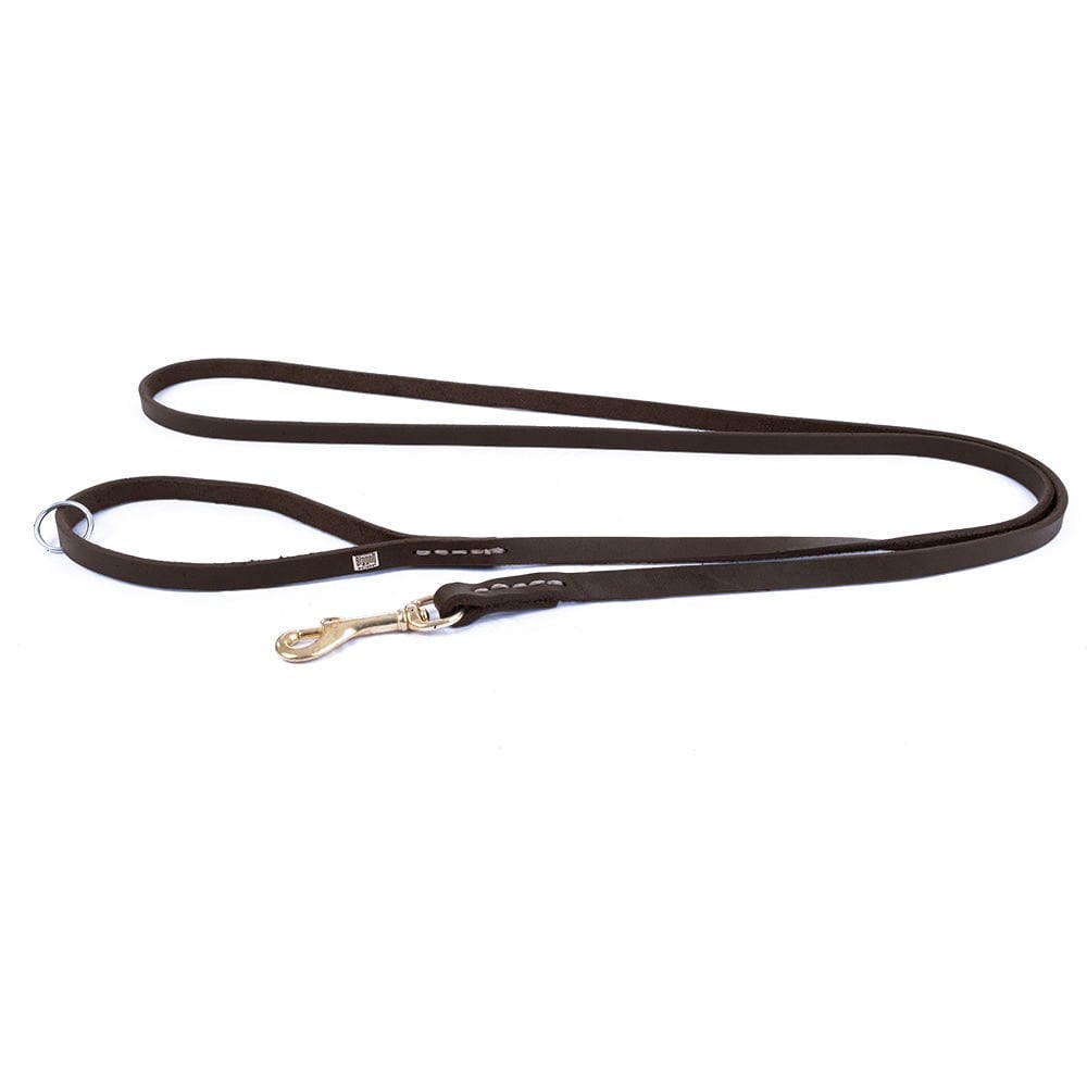 Doggie Yağlı Deri Köpek Gezdirme Kayışı 1.1x150cm