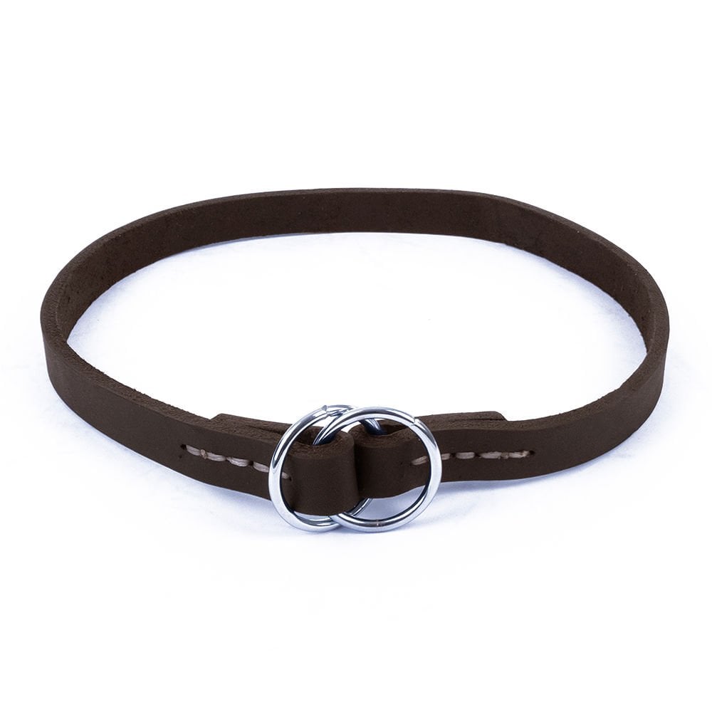 Doggie Oiled Leather Dog Training Collar 1.5x30-40cm