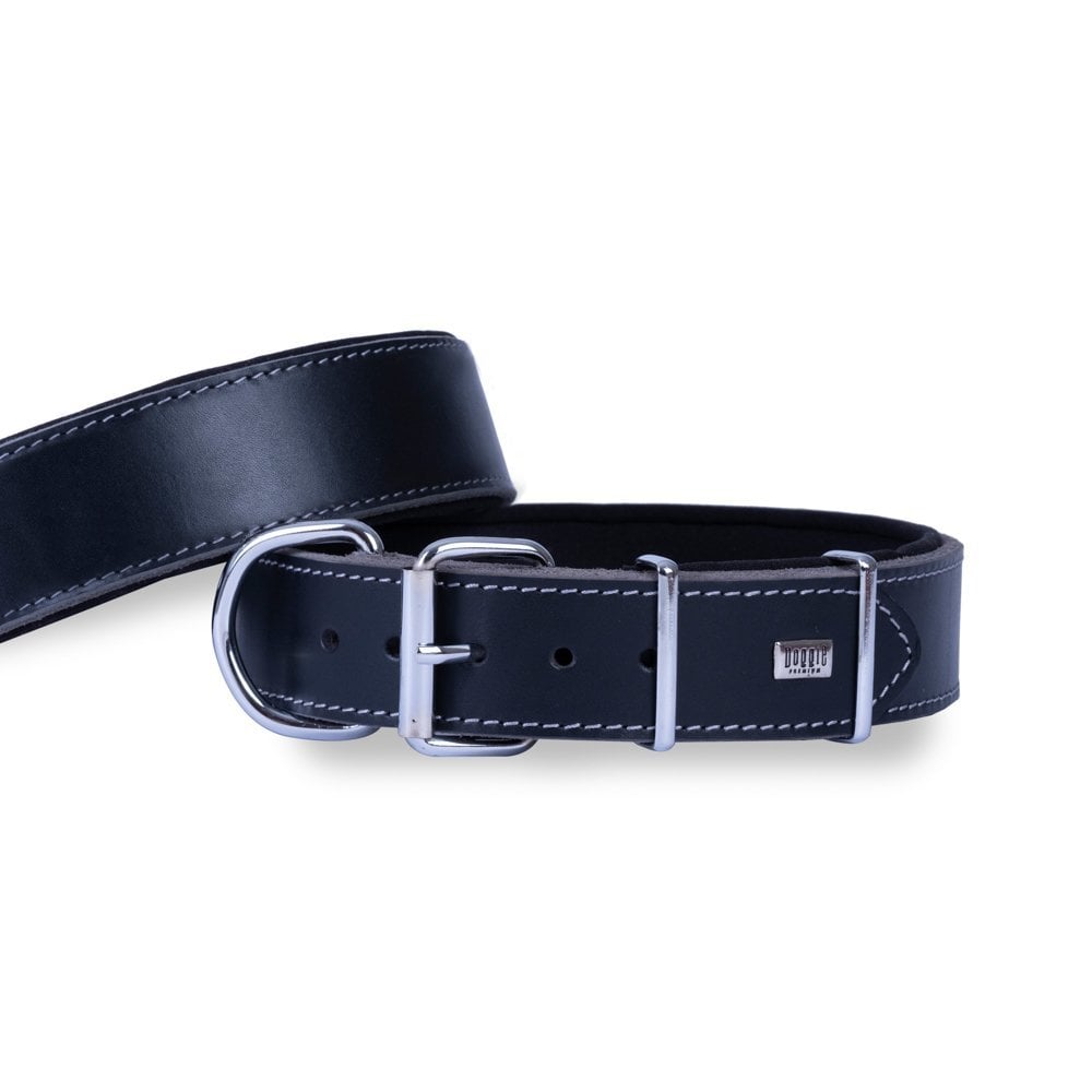 Doggie Çift Kat Deri Köpek Tasması 4x47-55cm