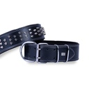 Doggie Studded Double Layer Leather Dog Collar 6x55-65cm
