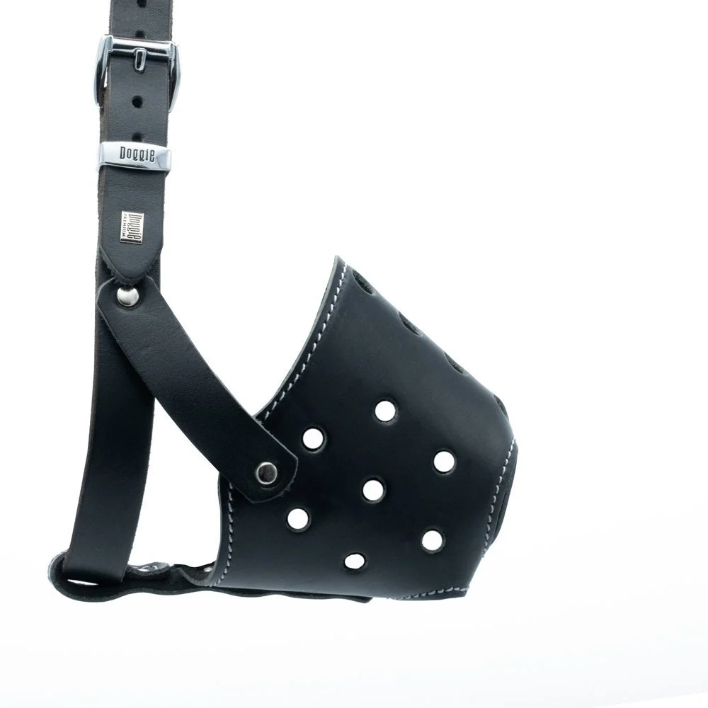 Doggie Short Snout Leather Dog Muzzle L 55-60cm