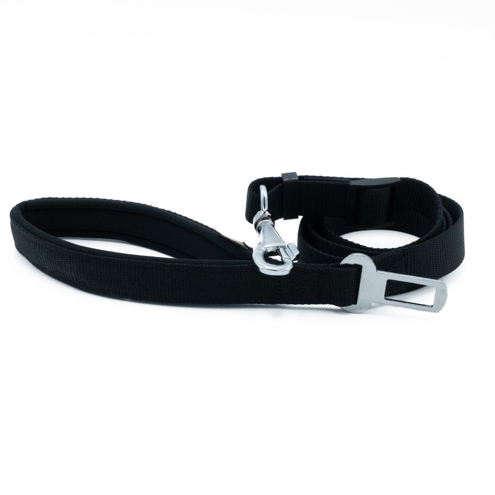 Doggie Emniyet Kemerli Dokuma Köpek Gezdirme Kayışı 2.5x80-120cm