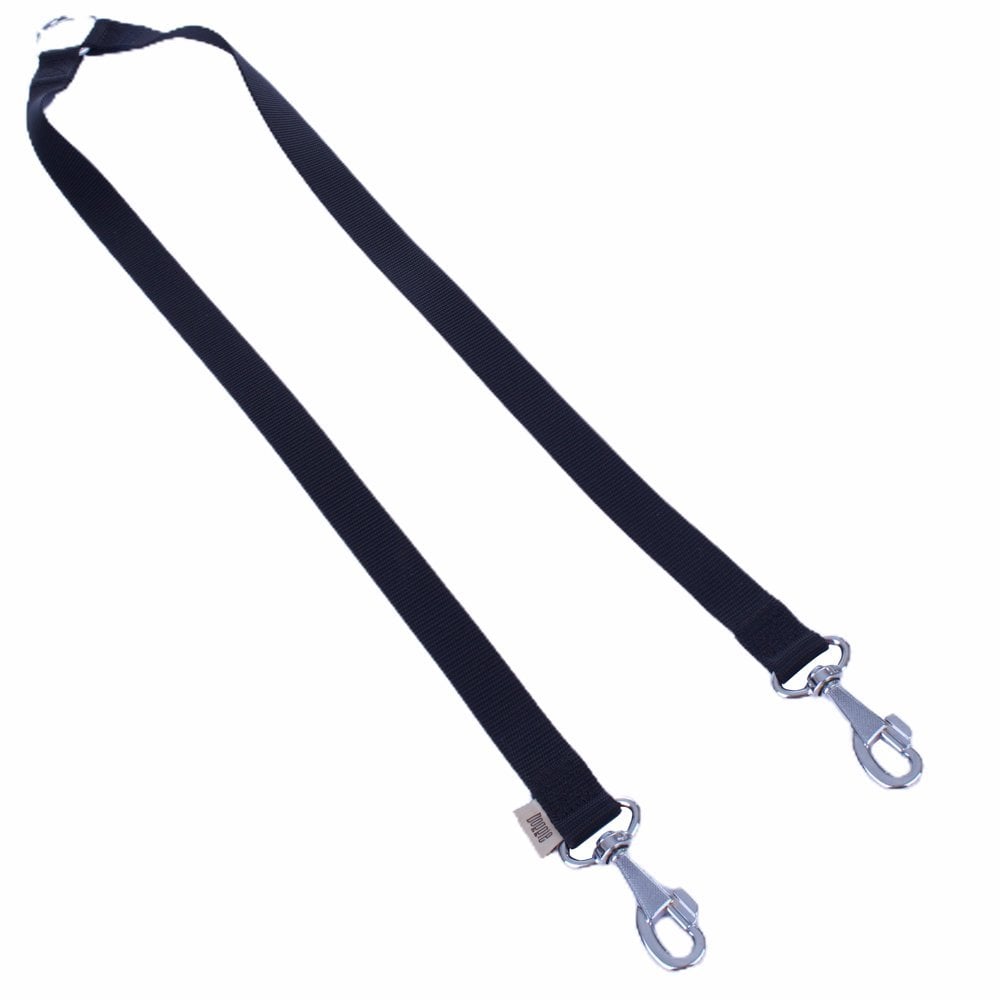 Doggie Dokuma Çift Köpek Gezdirme Kayışı 2x70cm