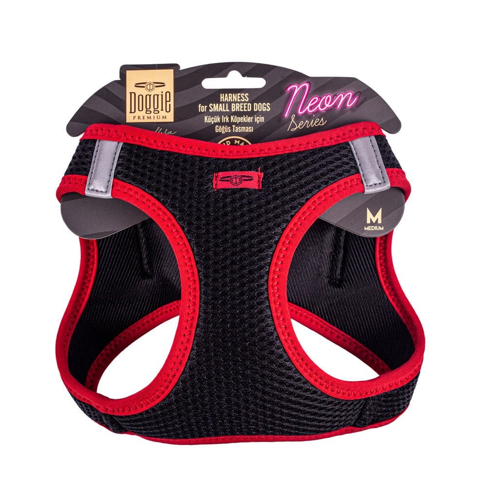 Doggie Neon Küçük Irk Köpek Göğüs Tasması M 38-44cm