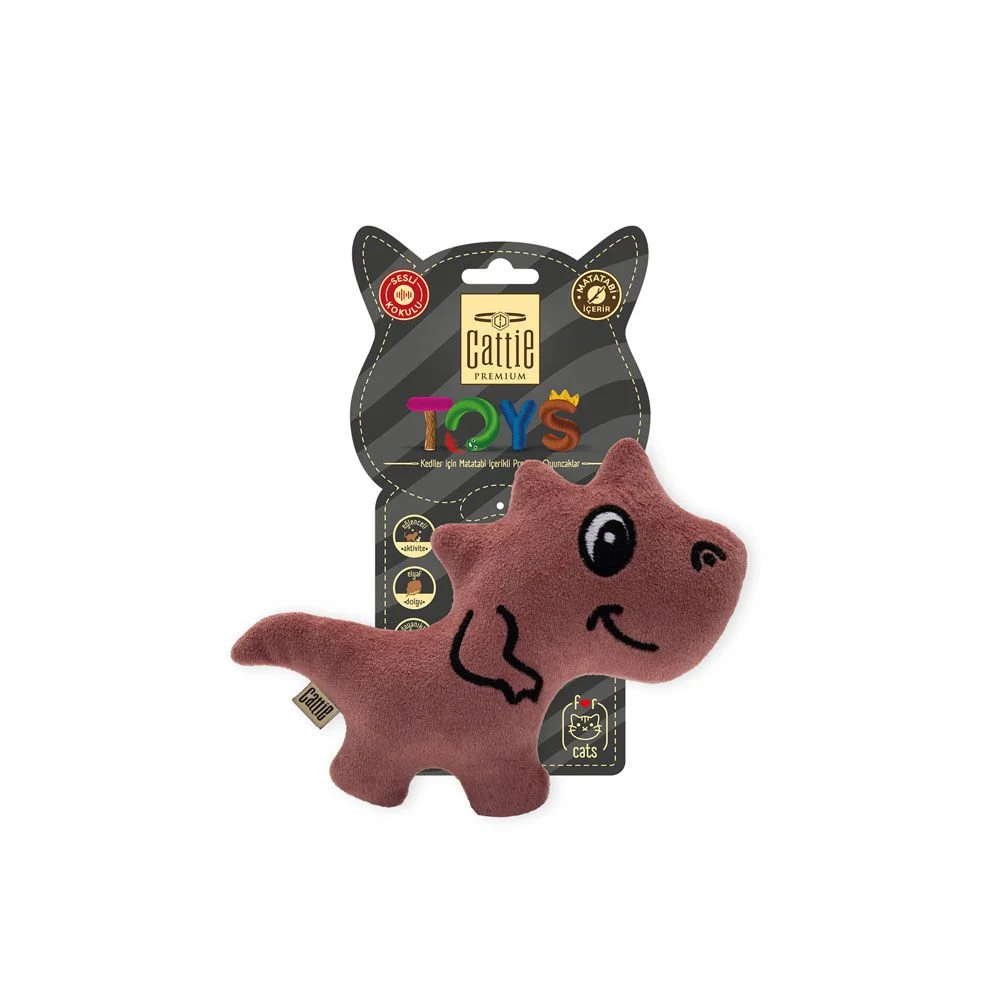 Cattie Trex Peluş Matatabili Kedi Oyuncağı 15cm