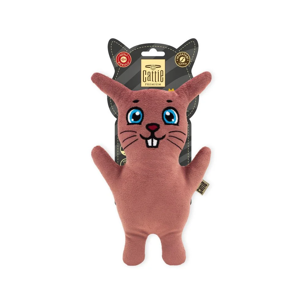 Cattie Rabbit Plush Cat Toy With Silvervine 20cm