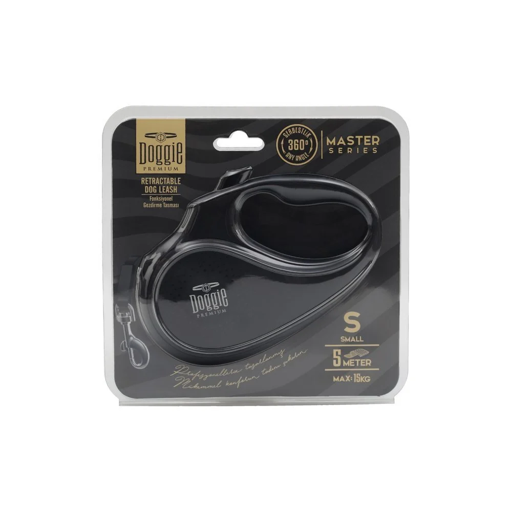 Doggie Master Retractable Dog Leash S 15kg 5m