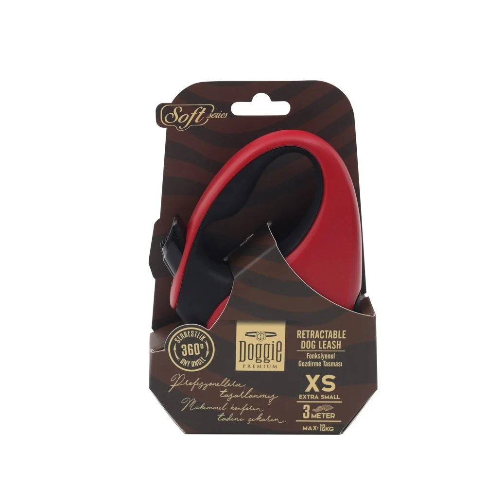 Doggie Soft Retractable Dog Leash XS 12kg 3m