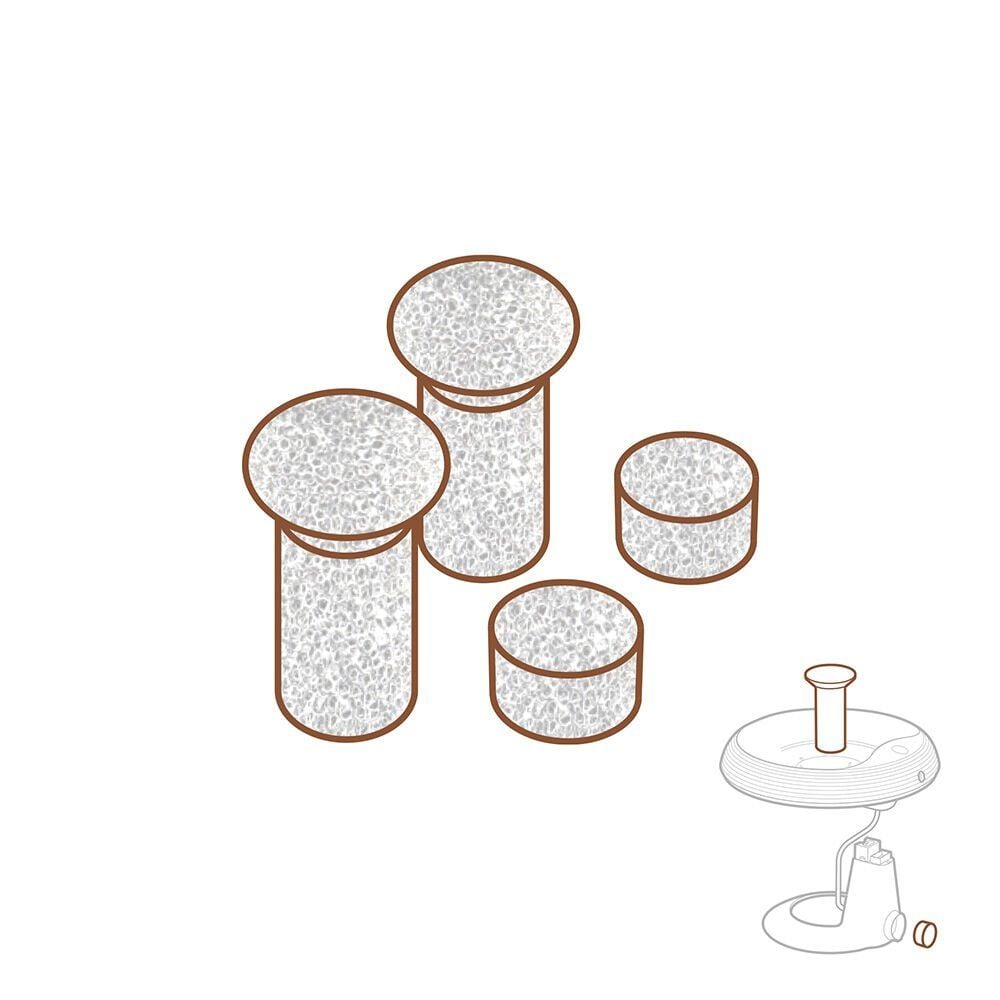 Cattie Cat Water Fountain Sponge Replacement Filter 4 pcs