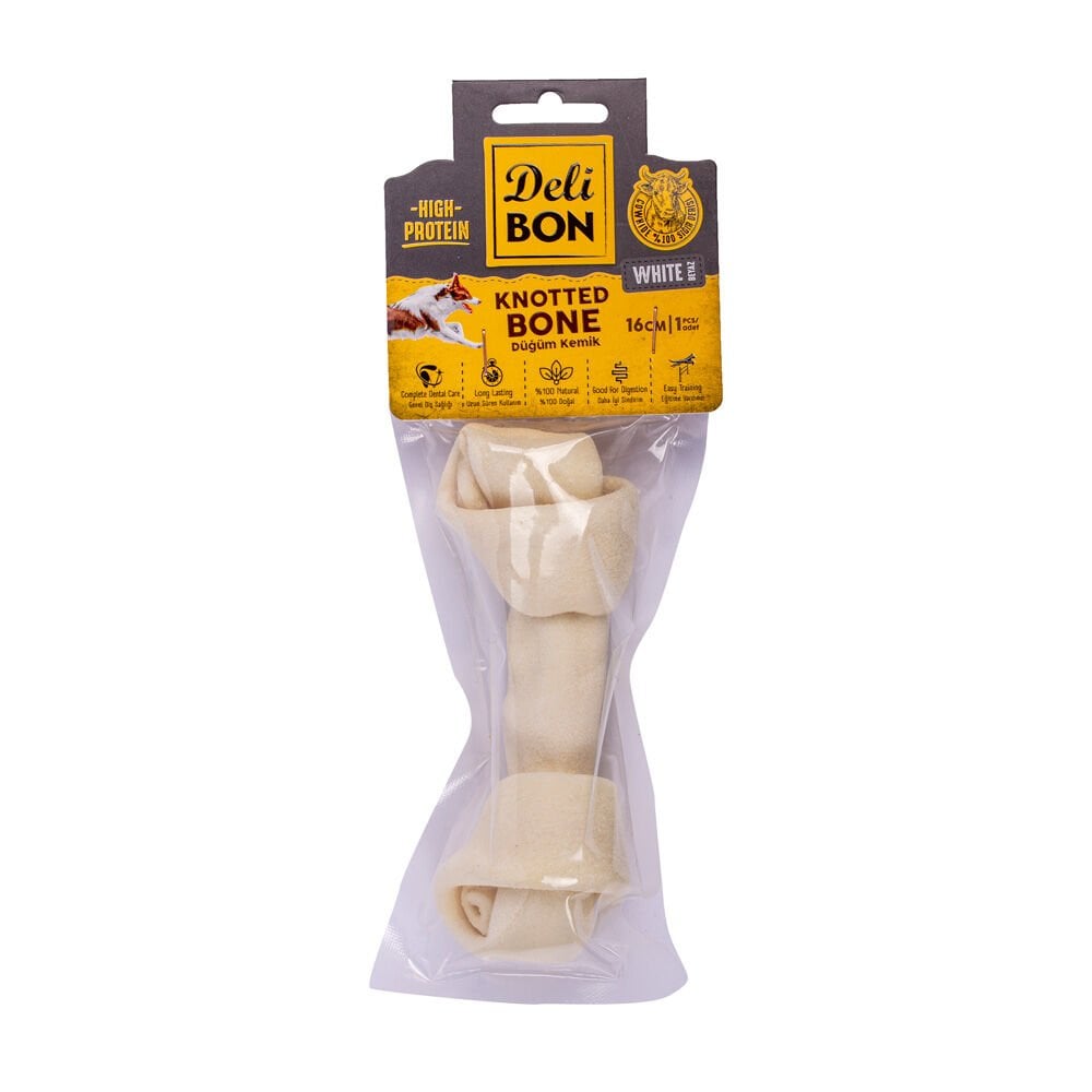 Delibon Düğüm Köpek Ödül Maması 16cm 1 Adet Beyaz