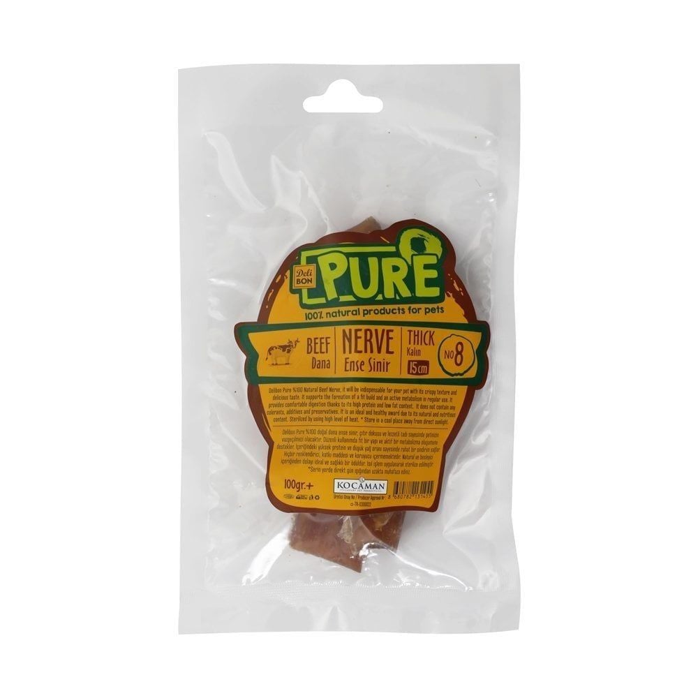 Delibon Thick Beef Tendon Dog Treat 100g