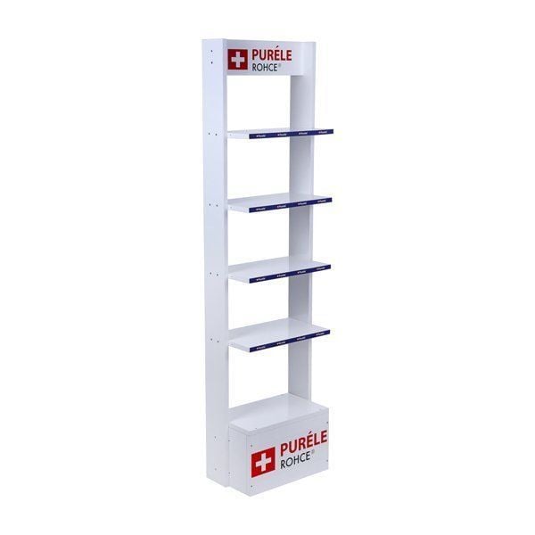 Purele Mdf Kozmetik Ürünleri Standı 25x40x165cm