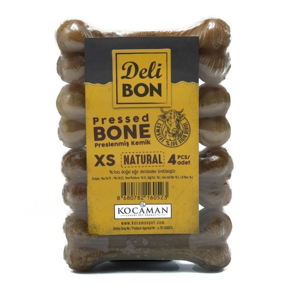 Delibon Vakumlu Kemik 7cm 4adet - Natural
