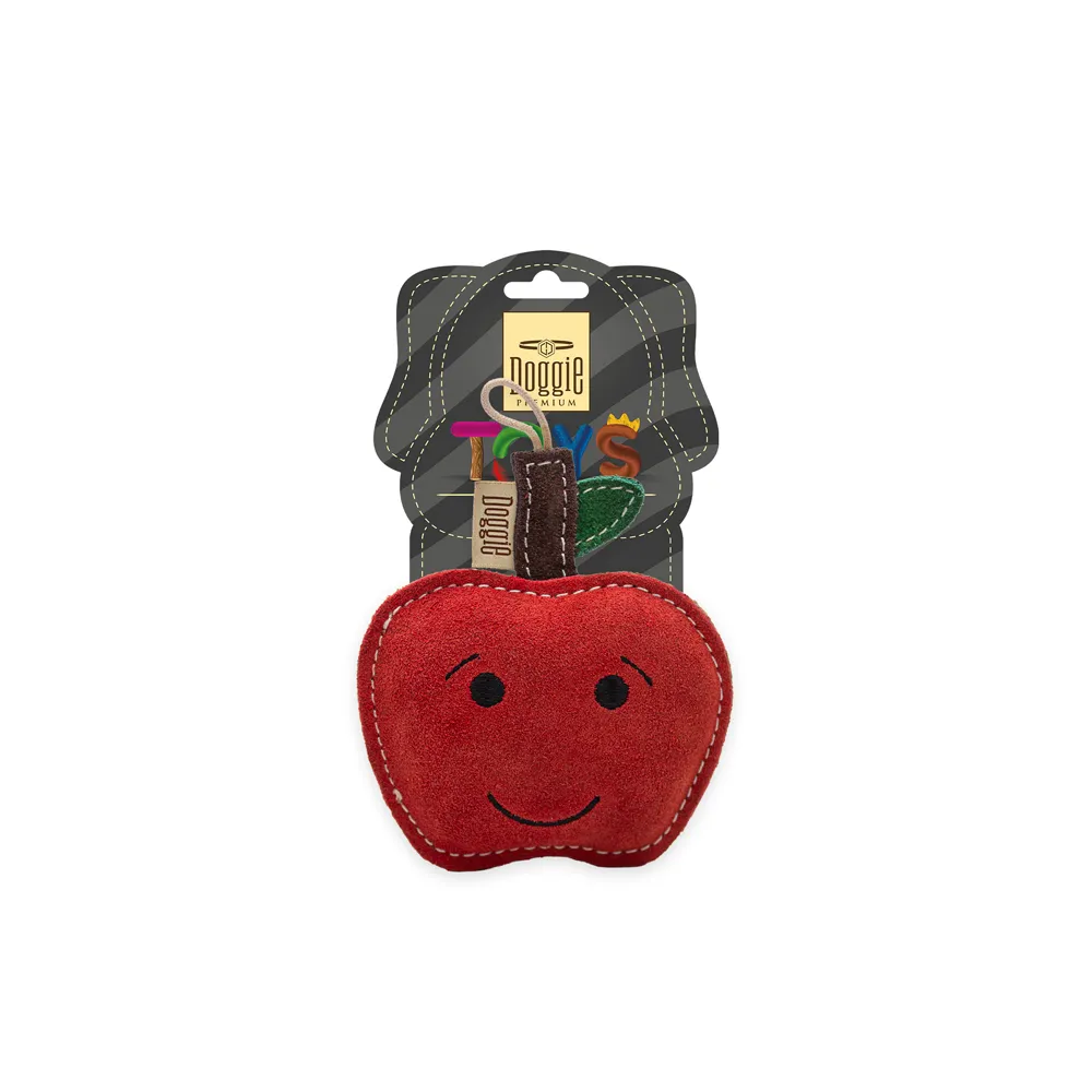 Doggie Apple Leather Dog Toy 12 cm