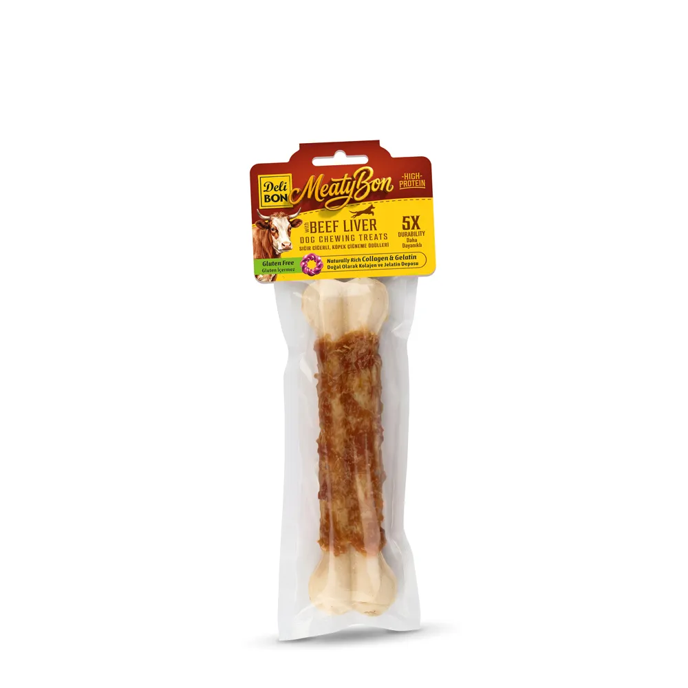 Delibon Beef Liver Bone Dog Treat 22cm 1 Pc